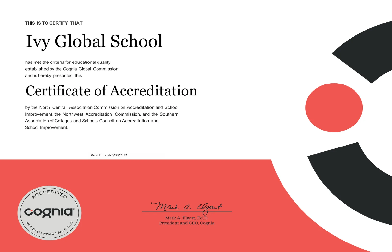 Genuinely accredited